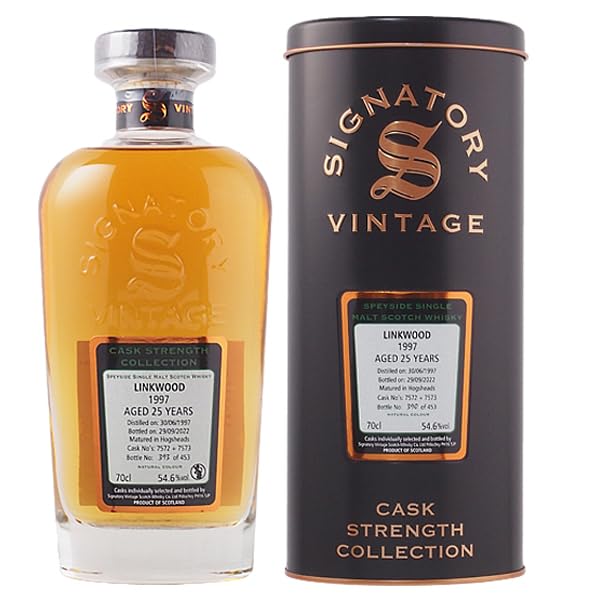 シグナトリー社　リンクウッド　1997 Amazon.co.jp: シグナトリー リンクウッド 1997 25年 54.6% スペサイド